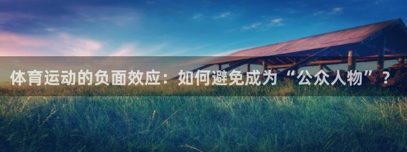 u球体育直播在线观看：体育运动的负面效应：如何避免成为“公众人物”？